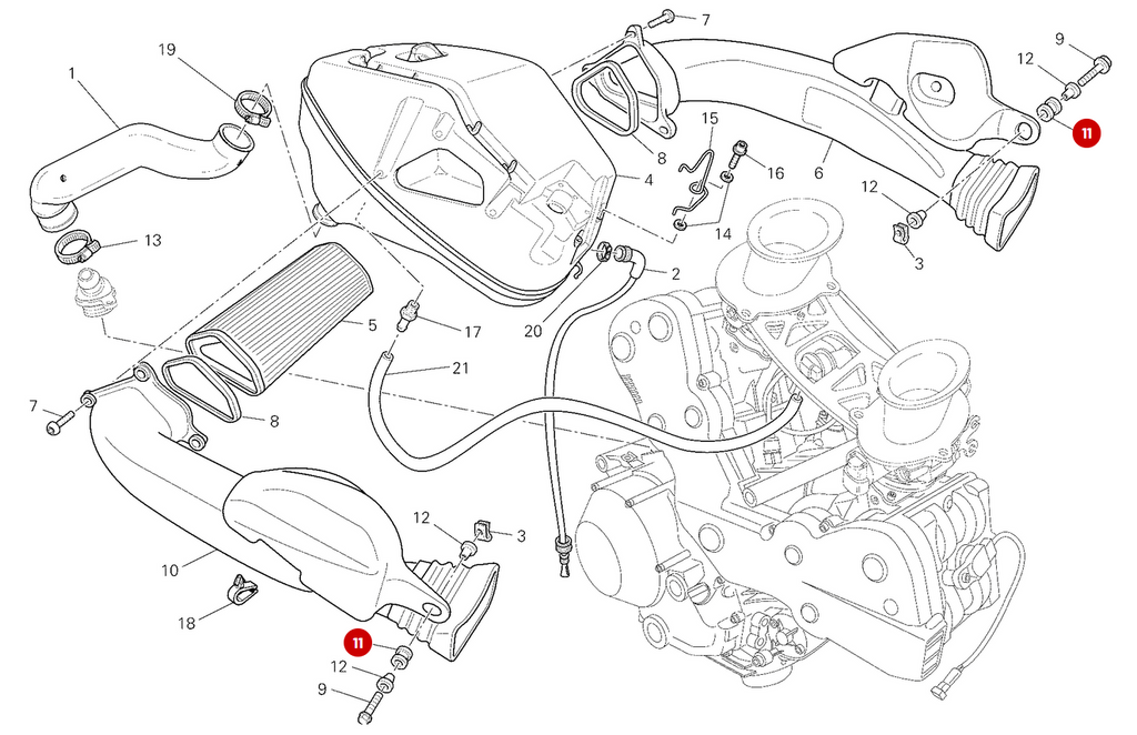 Caoutchouc 8X14X23 NEUF - Ducati