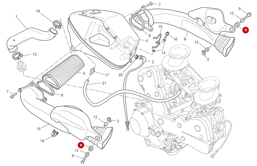 Caoutchouc 8X14X23 NEUF - Ducati