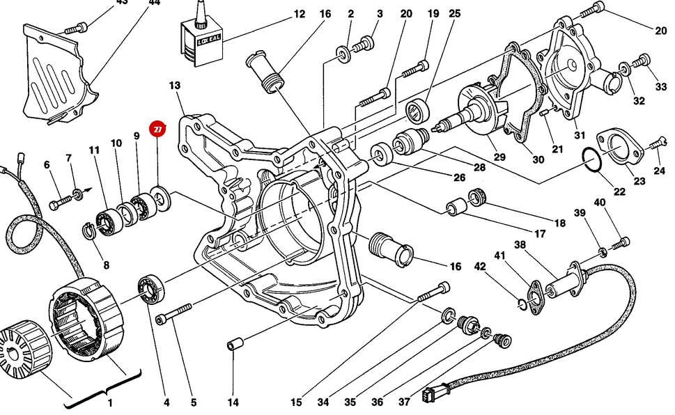 Entretoise Rondelle NEUVE - Ducati