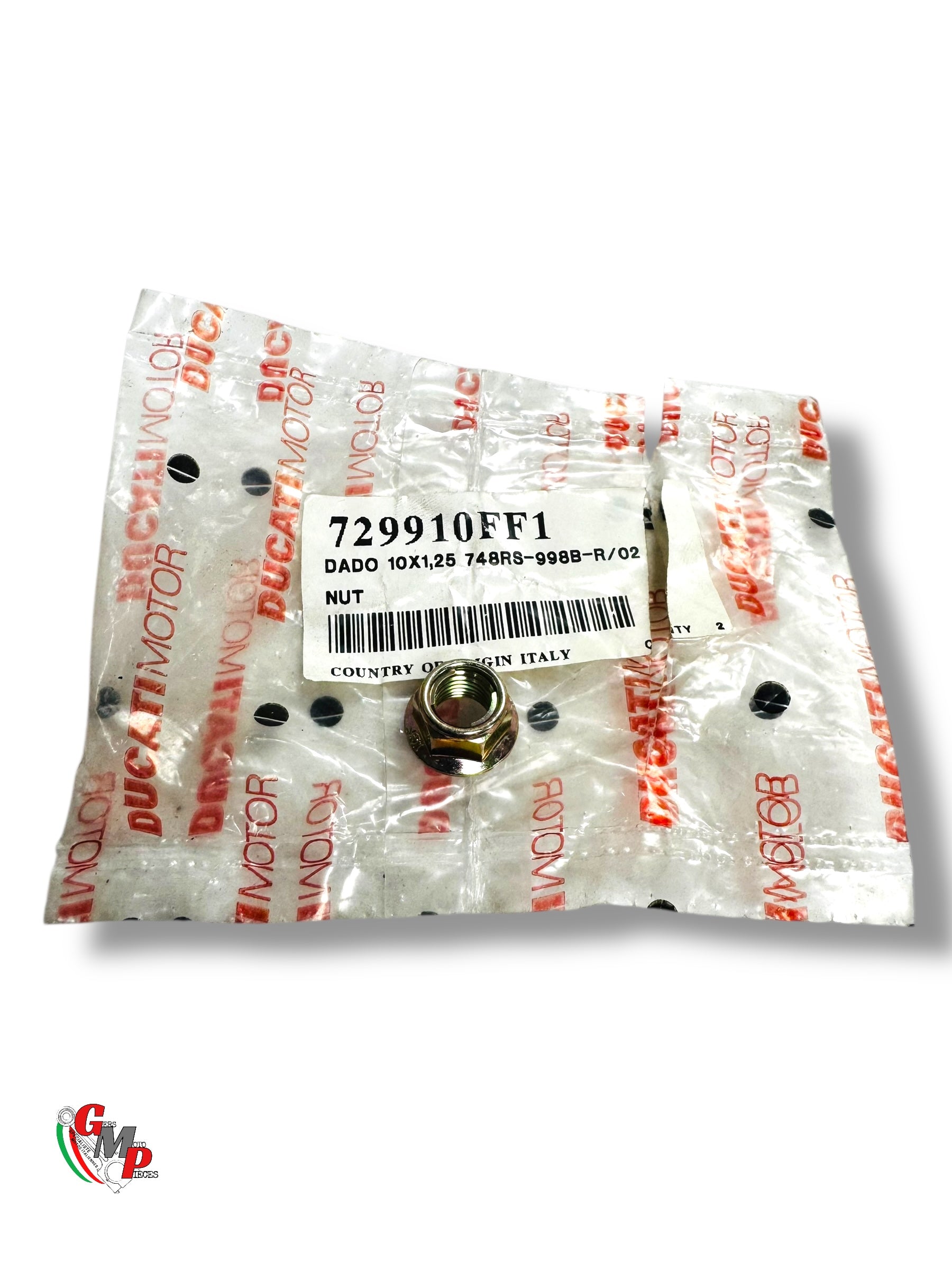 Ecrou Bride M10X1.25 Bichromate NEUF - Ducati