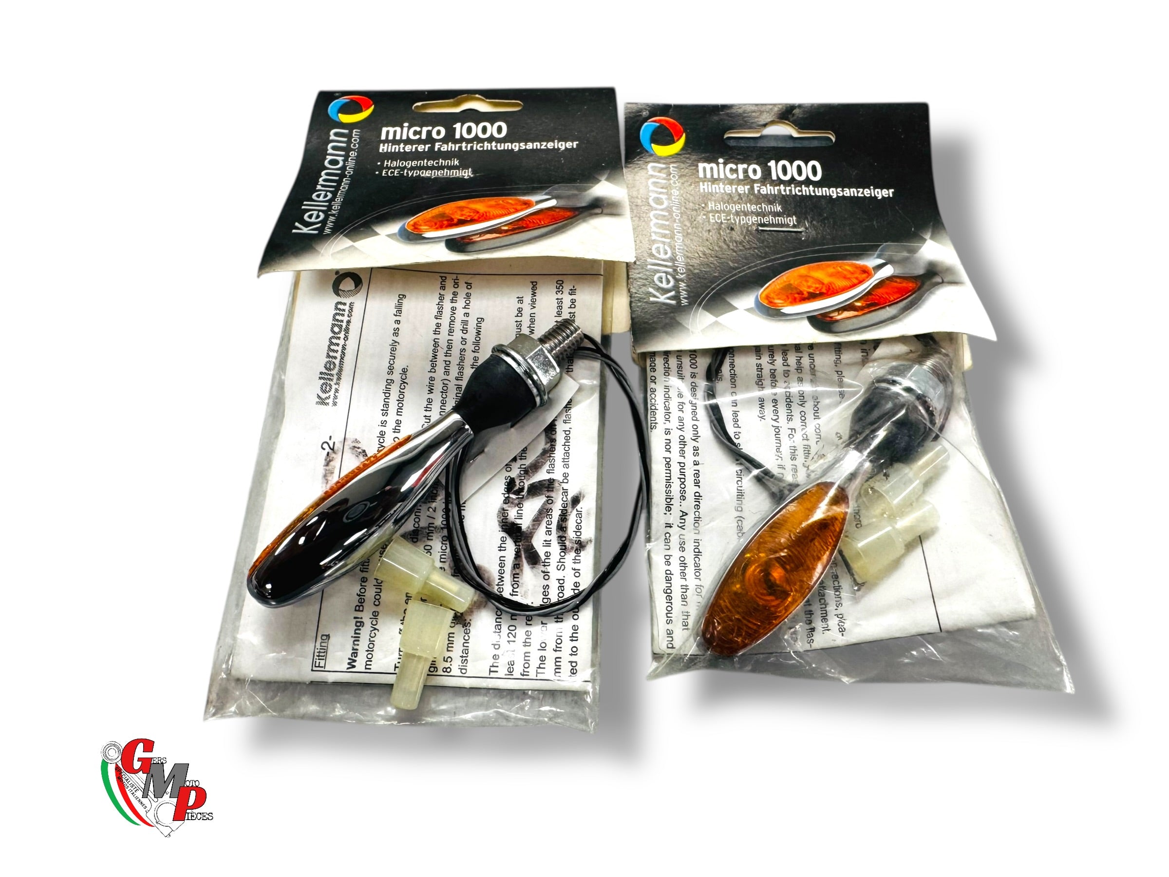 Paire Mini Clignotant LED CHORME NEUF Universel