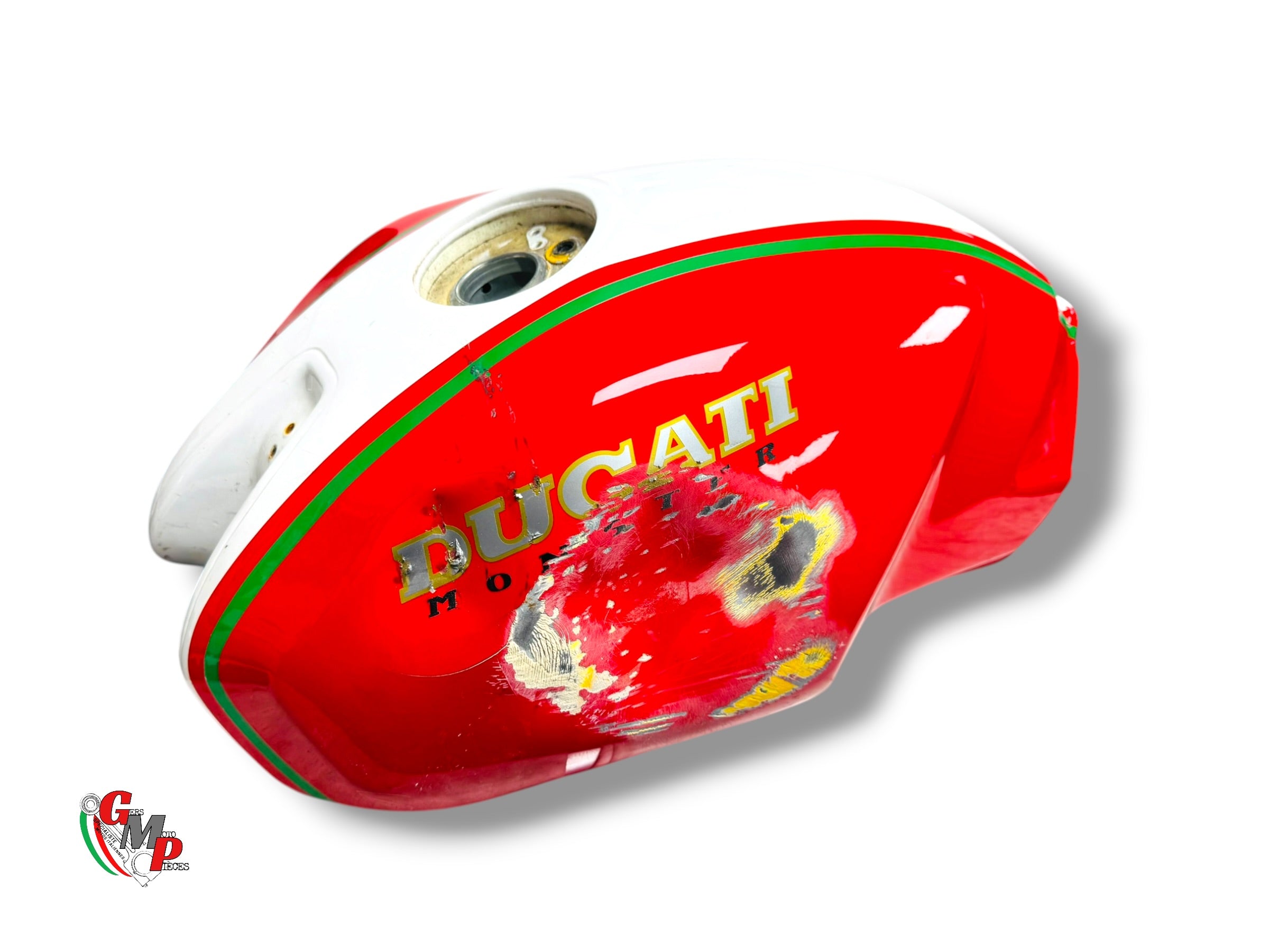 Reservoir Carburant Rouge Bande Blanche - Ducati