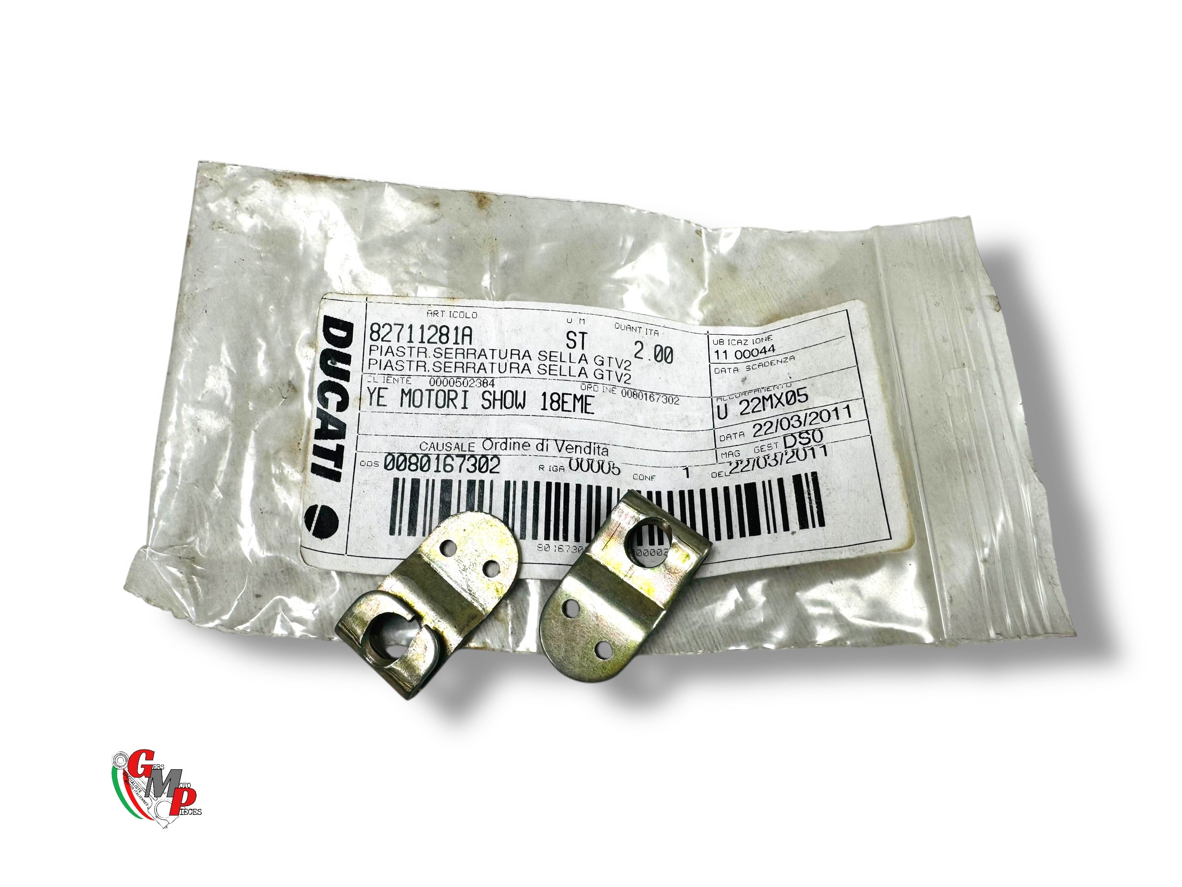 Plaque Serrure Selle NEUVE - Ducati
