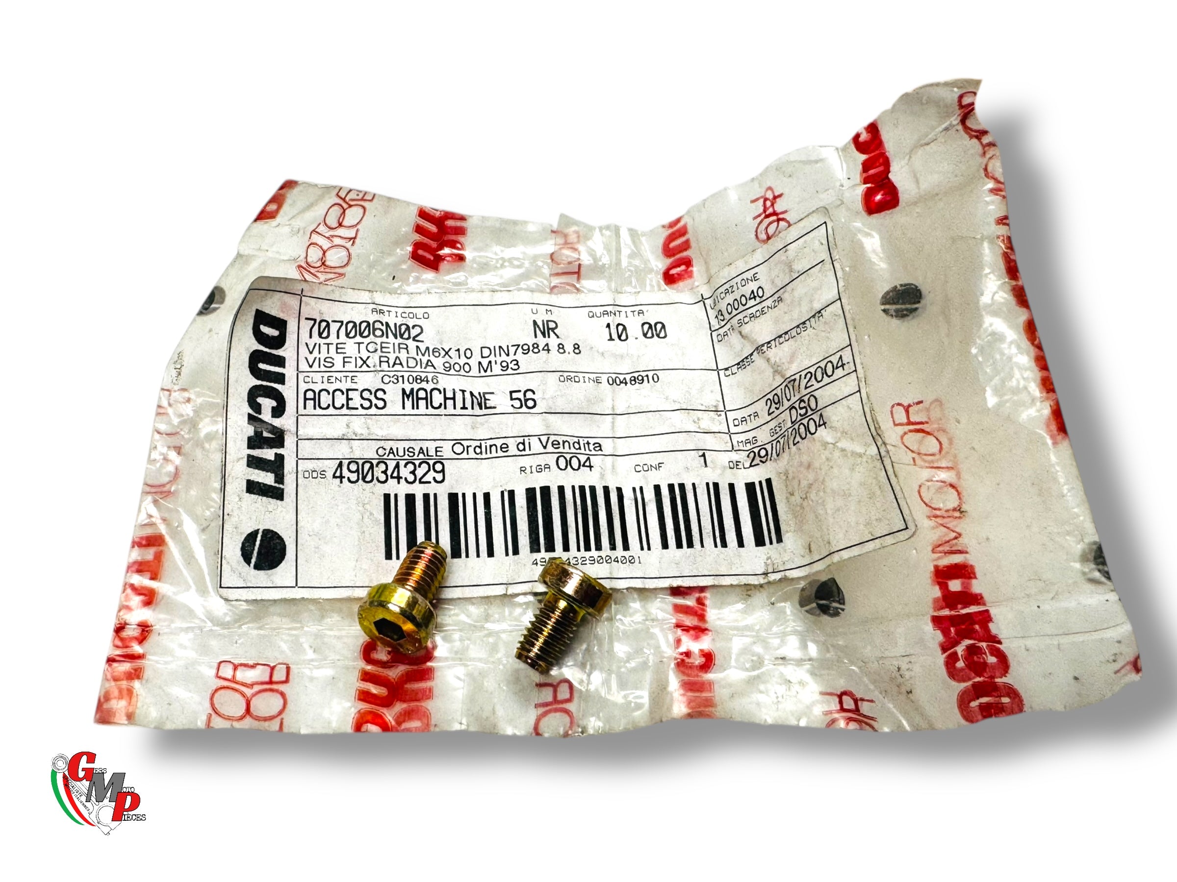 Vis TCEIR M6x10 NEUVE - Ducati