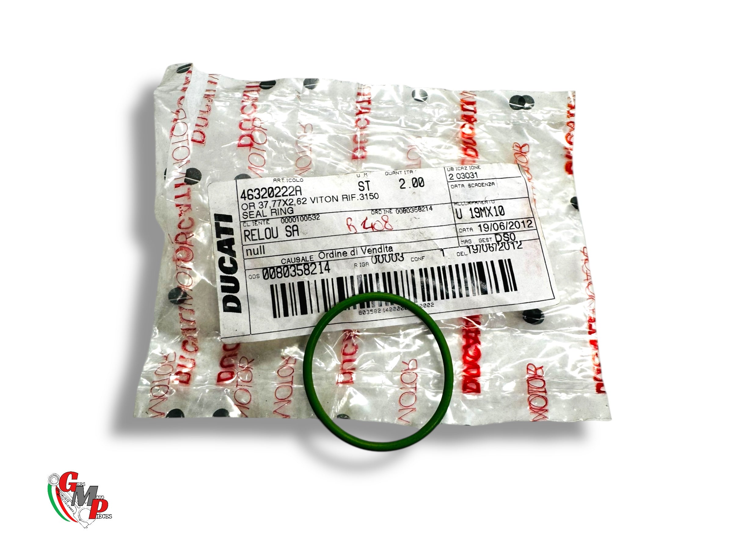 Joint Torique pipe admission NEUF - Ducati