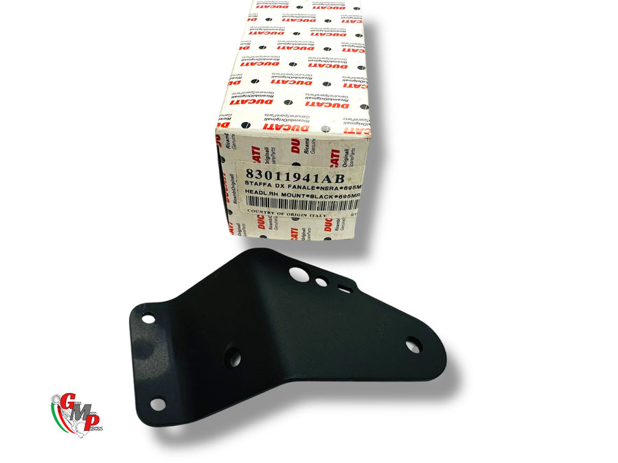 Platine Support Phare Noir Droite NEUVE - Ducati