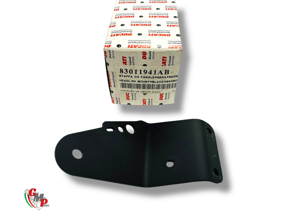 Platine Support Phare Noir Droite NEUVE - Ducati