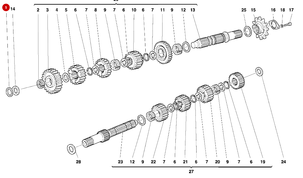 Rondelle de butée NEUVE - Ducati