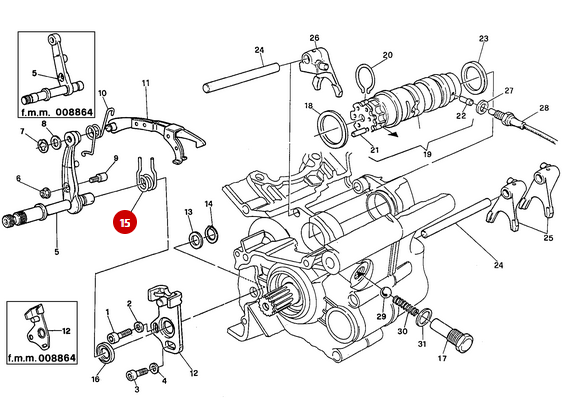 Ressort Rappel De Selection NEUF - Ducati