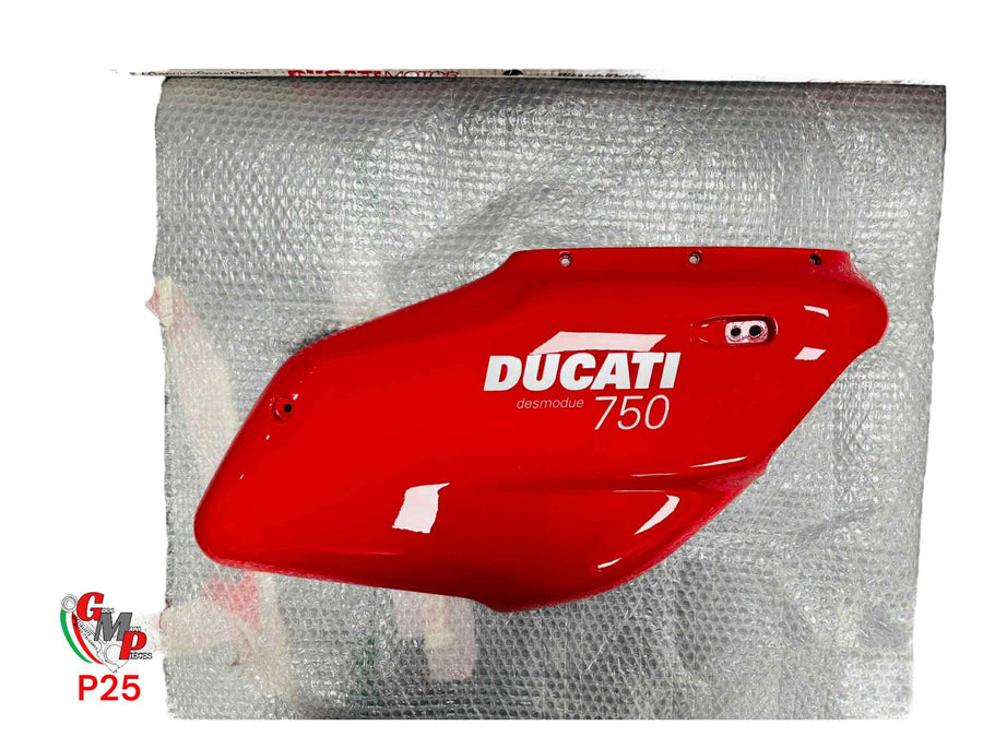 Flanc semi caréné droit rouge NEUF - Ducati