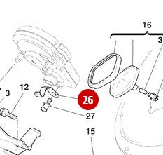Plaquette fixation connecteur NEUF - Ducati
