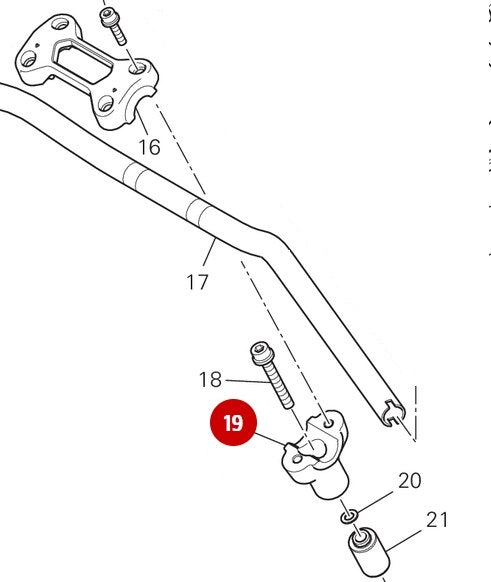 Cavalier Guidon Inferieur NEUF - Ducati