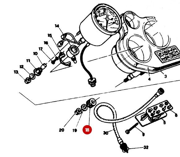 Caoutchouc compteur réservoir NEUF - Ducati