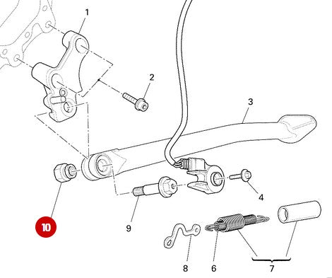 Ecrou de béquille NEUF - Ducati