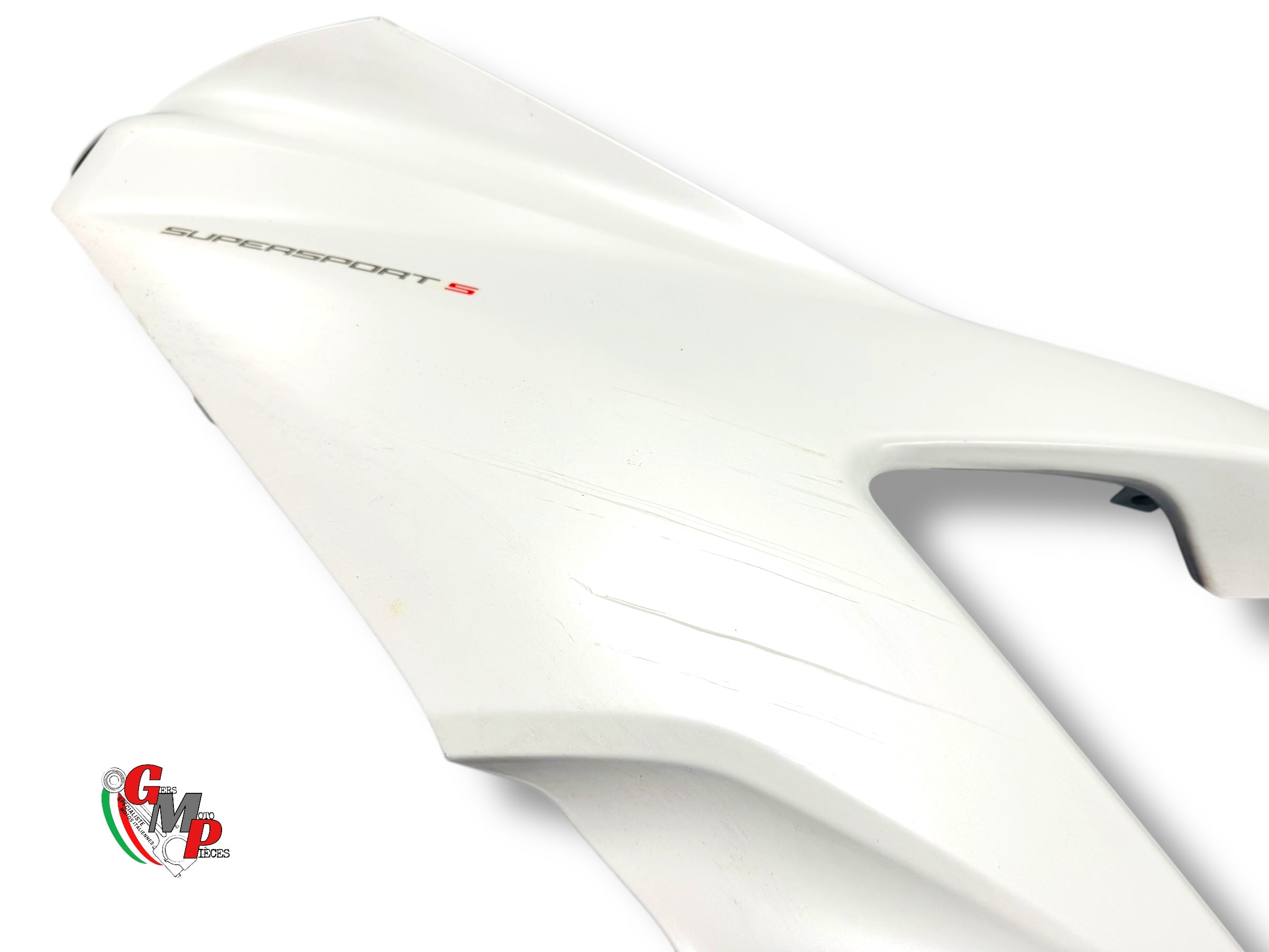 Carénage supérieur gauche blanc - Ducati
