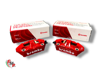 Paire étriers frein avant Brembo M4 NEUF Rouge  - Ducati