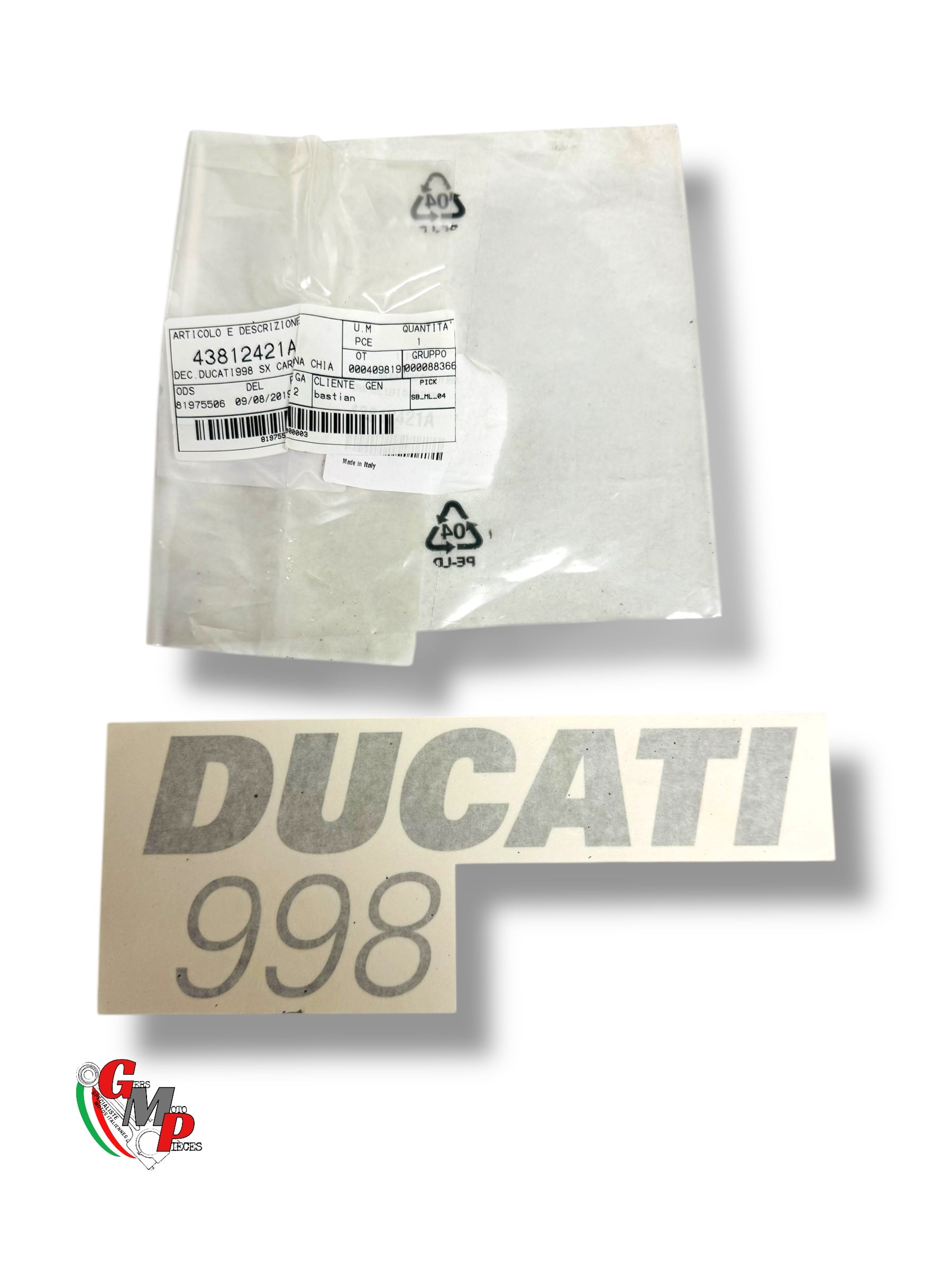 Sticker 998 Neuf - Ducati