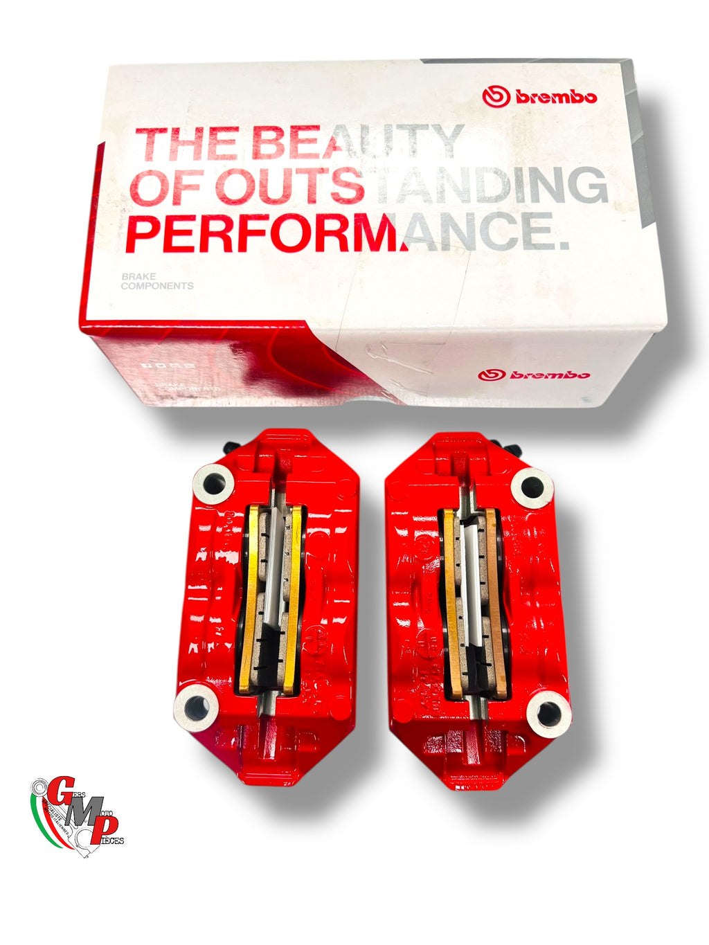 Paire étriers frein avant Brembo M4 NEUF Rouge  - Ducati