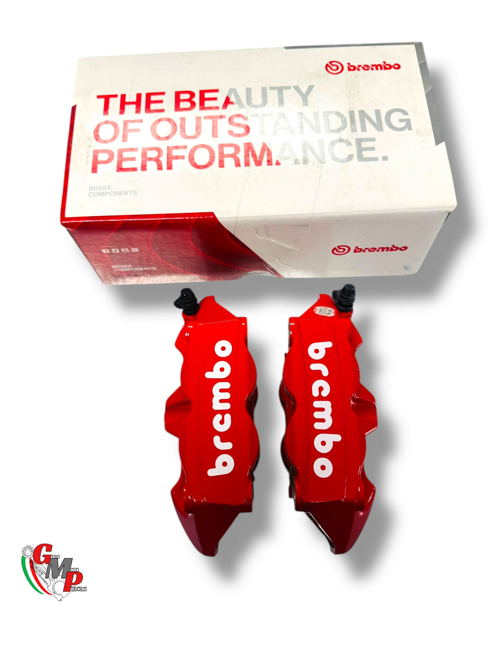 Paire étriers frein avant Brembo M4 NEUF Rouge  - Ducati