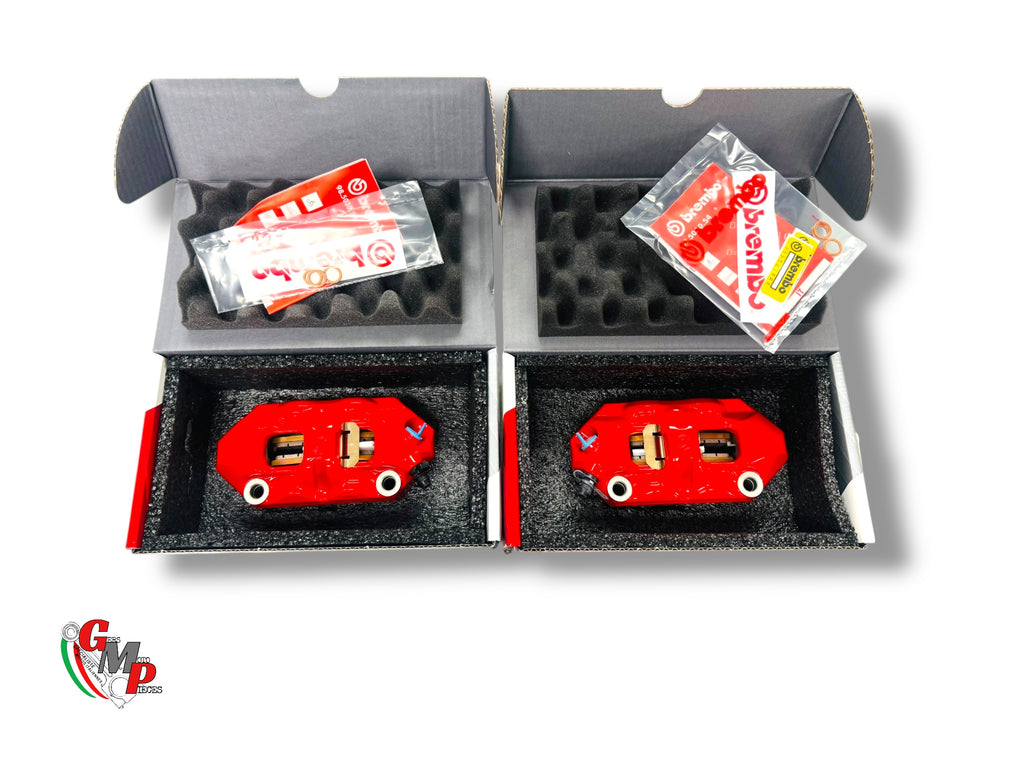 Paire étriers frein avant Brembo M4 NEUF Rouge  - Ducati