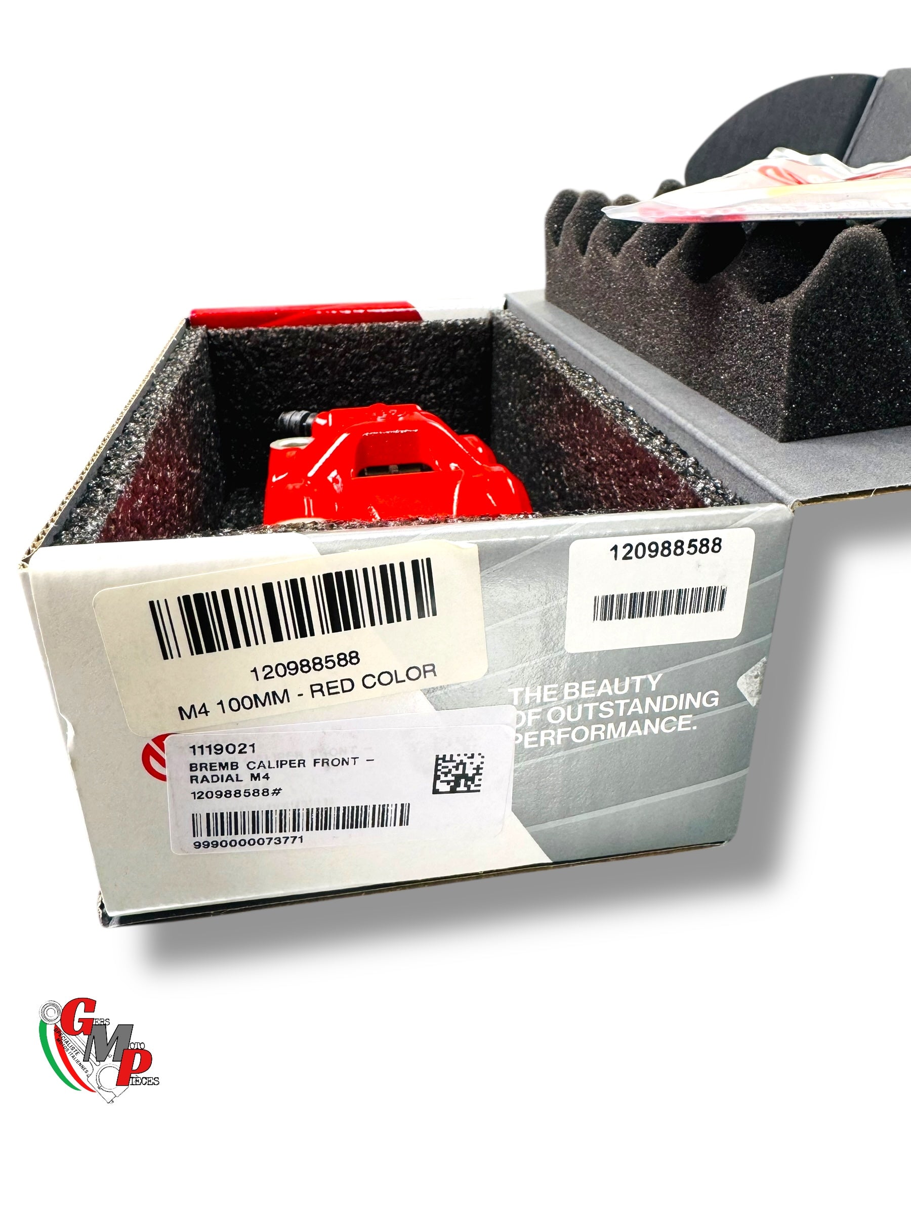 Paire étriers frein avant Brembo M4 NEUF Rouge  - Ducati