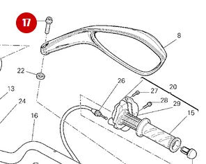 Vis M8 X 35 rétroviseur NEUF - Ducati