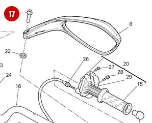 Vis M8 X 25 rétroviseur NEUF - Ducati