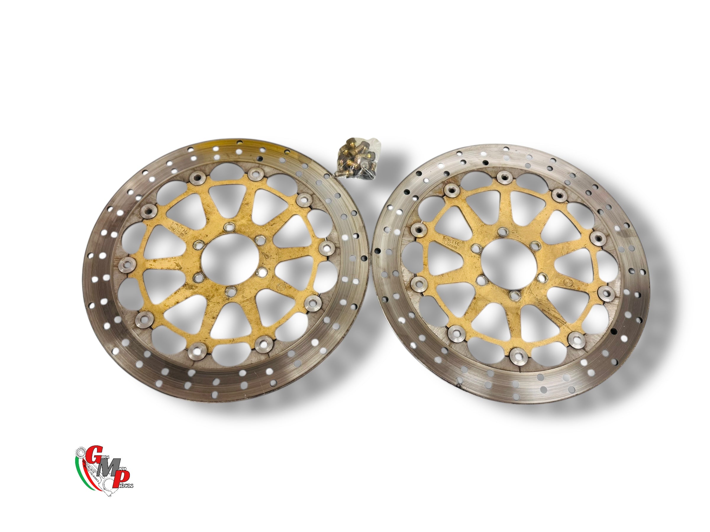 Paire de disques de frein série or bel état - Ducati