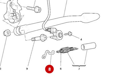 Plaquette béquille NEUF - Ducati