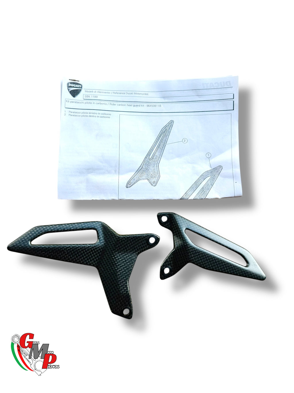 Paire de Pare Talon Gauche Carbone DP NEUF - Ducati