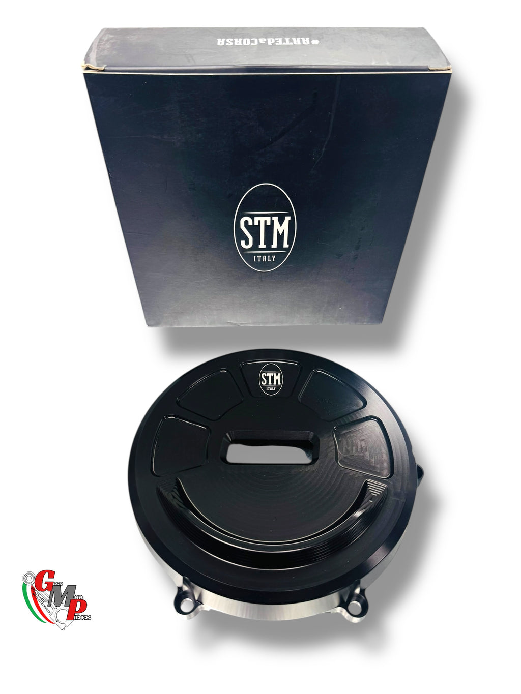 Couvre carter moteur embrayage STM noir NEUF - Ducati