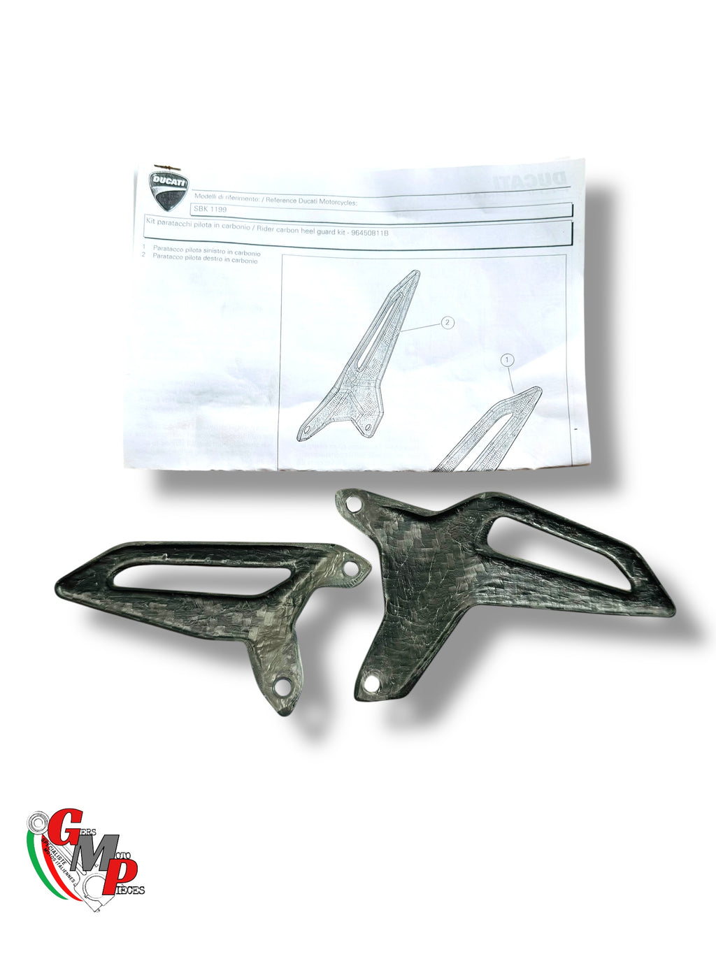 Paire de Pare Talon Gauche Carbone DP NEUF - Ducati