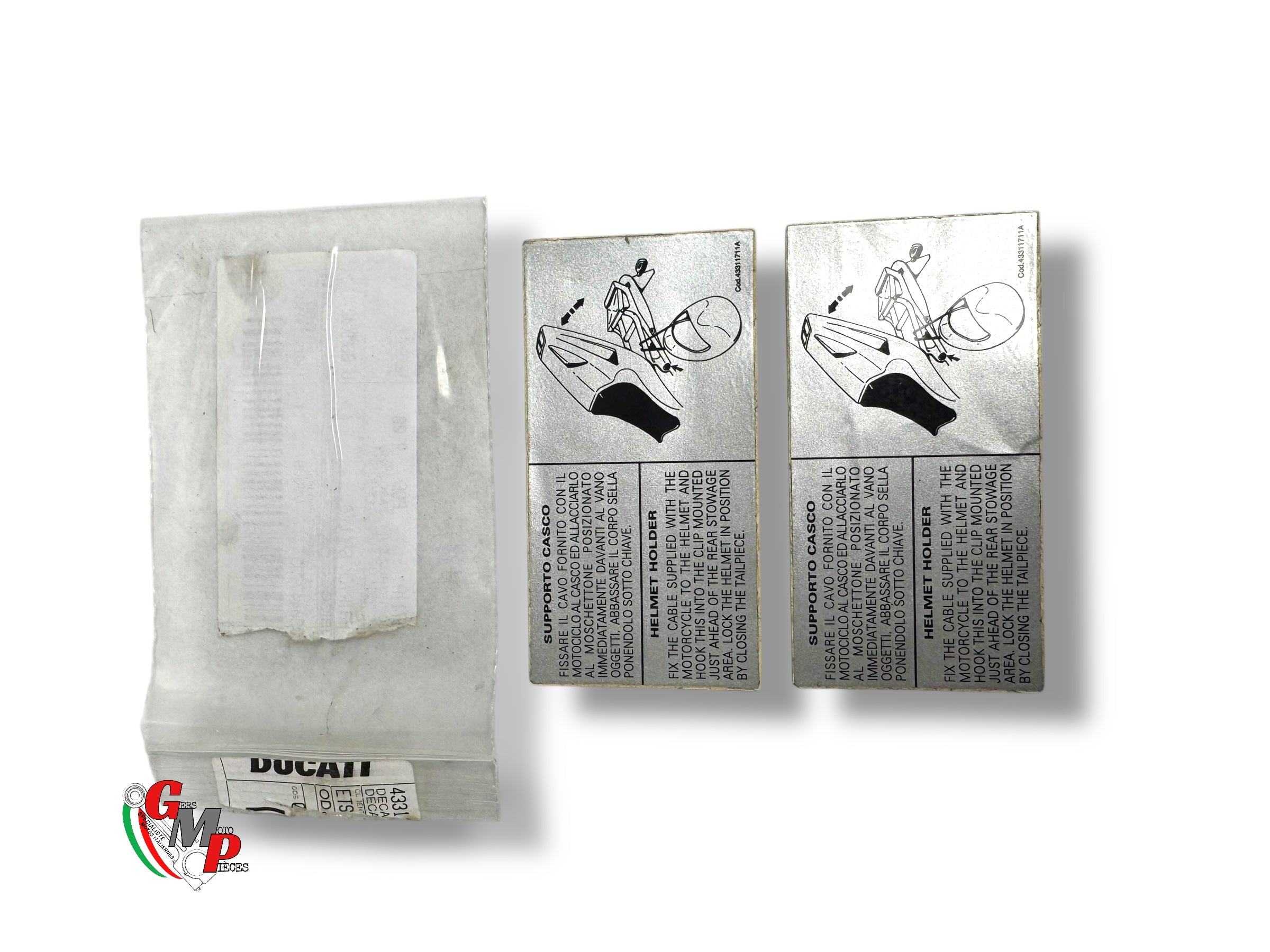 Sticker fixation casque Neuf - Ducati