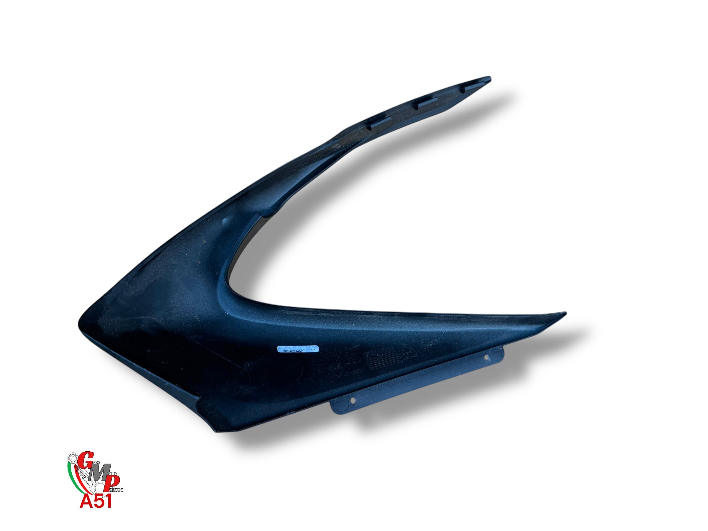 Elargisseur tête de fourche droit noir mat - Ducati