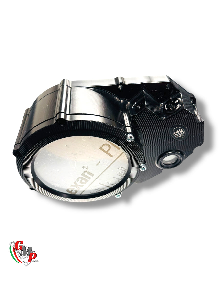 Carter d'embrayage taillé masse STM transparent Noir NEUF  - Ducati