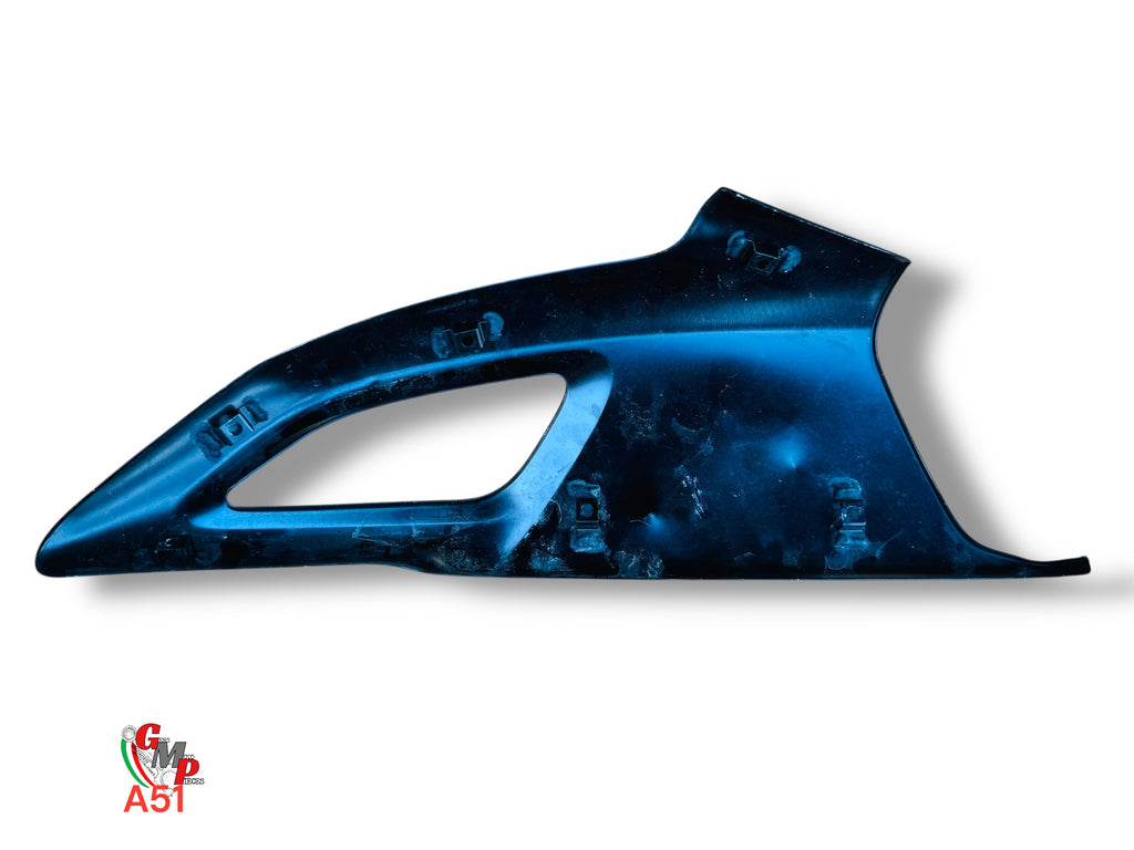 Ecope gauche latérale noir aluminium brossé - Ducati