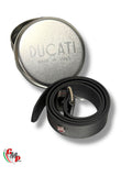 Ceinture cuir Original Ducati logo rouge Neuve