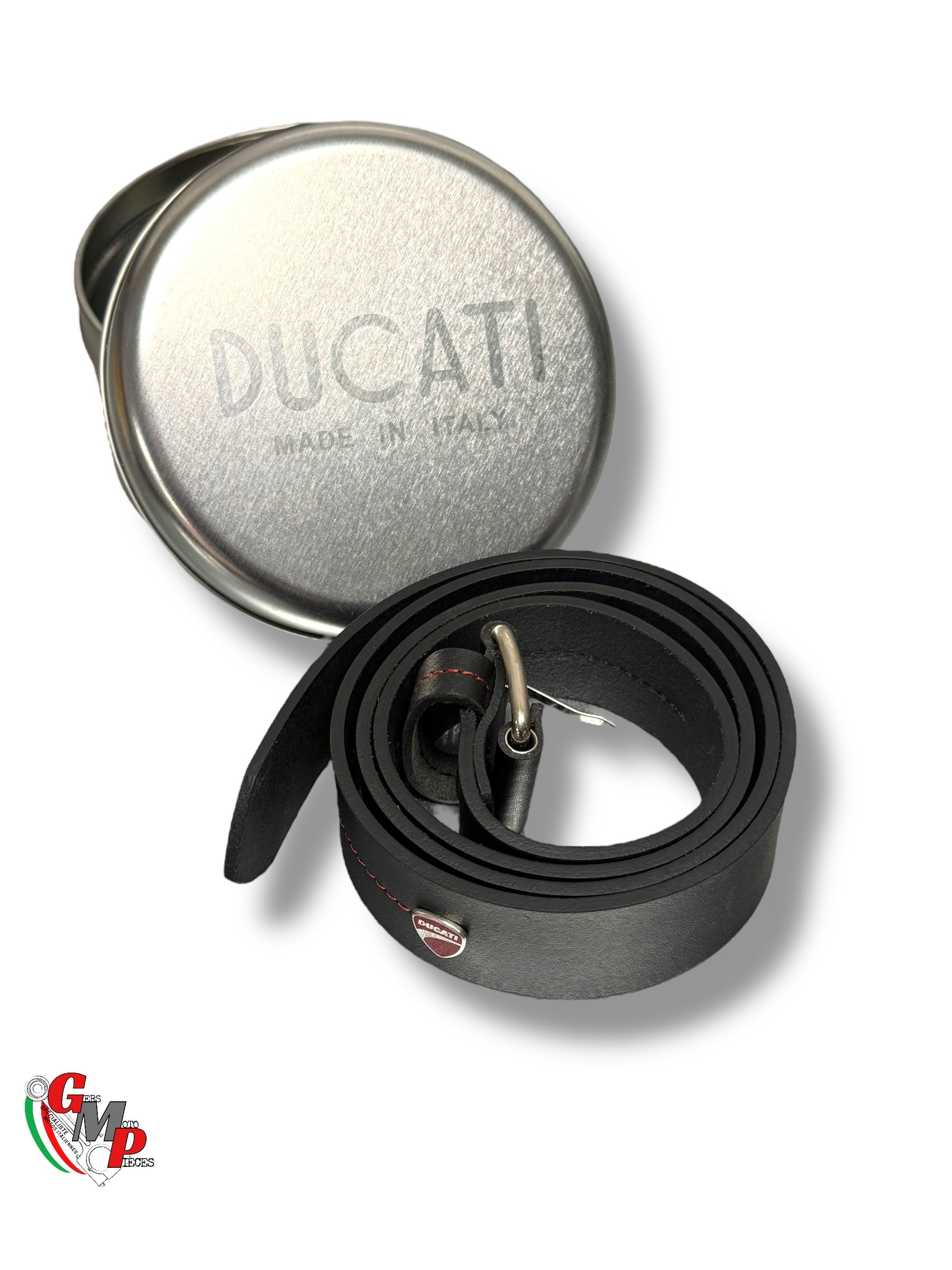 Ceinture cuir Original Ducati logo rouge Neuve