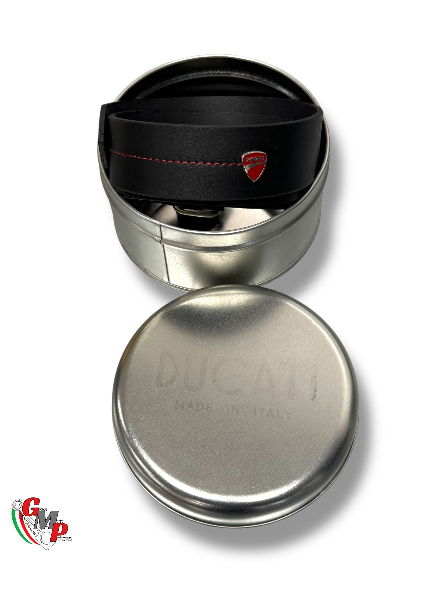 Ceinture cuir Original Ducati logo rouge Neuve