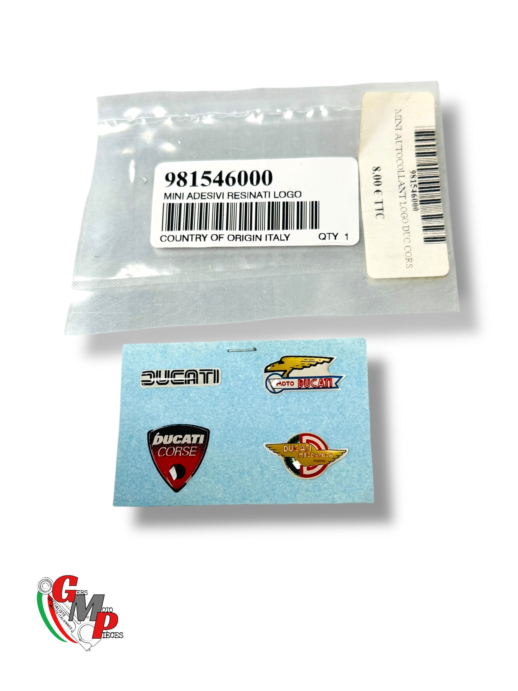 Plaquette de Stickers Ducati original