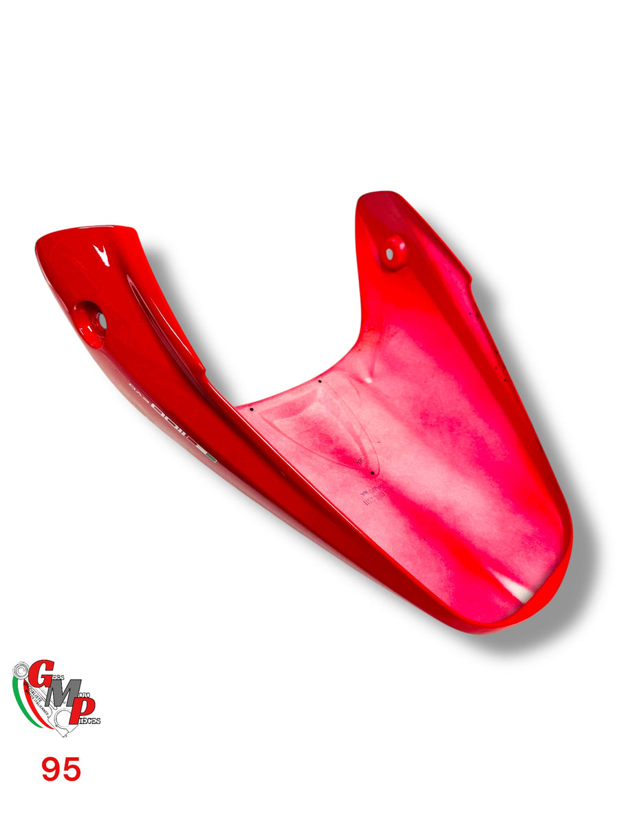 Capot de selle rouge bande blanche - Ducati