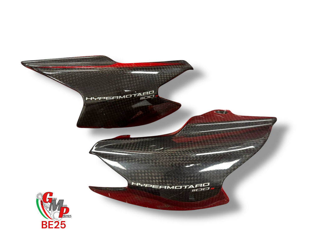 Paire de caches échappement carbone - Ducati