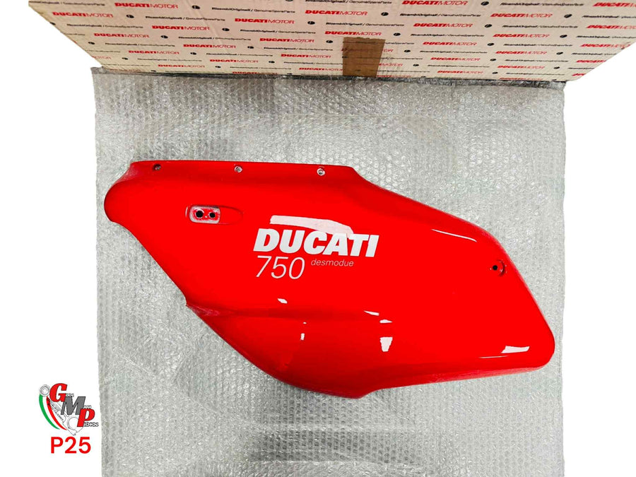 Flanc semi caréné gauche rouge NEUF - Ducati