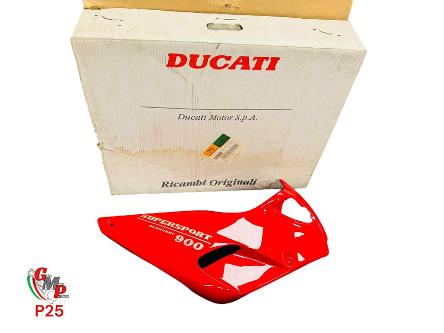 Flanc droit semi caréné rouge NEUF - Ducati
